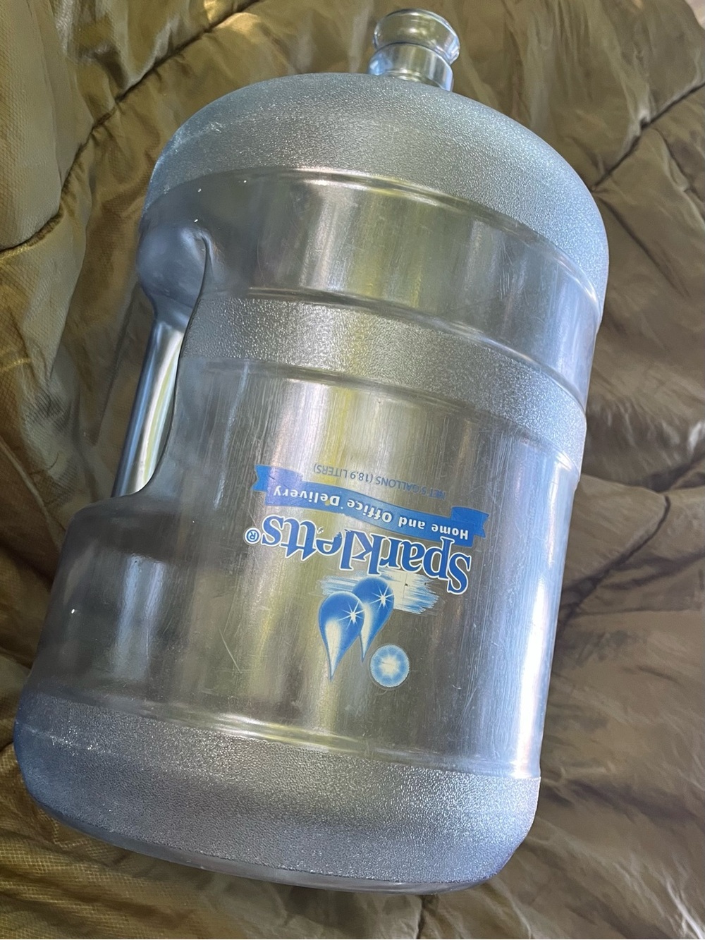 Clear Plastic Water Jug with Handle - Clear